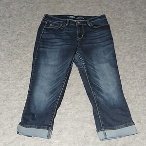 Denizen Modern Skinny Crop Jeans Dark Wash Cuffed Women's Size 10